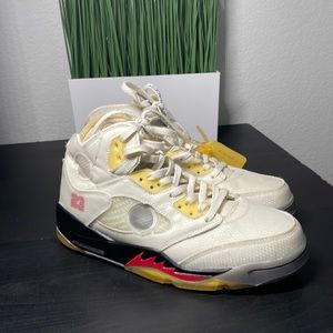 Off-White Jordan 5 Sail Size 9 mens